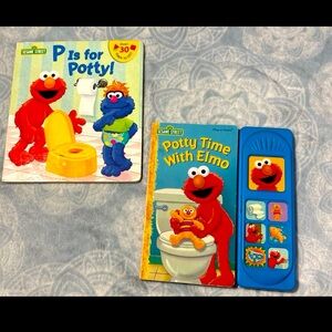 Sesame Street Elmo potty training book bundle
